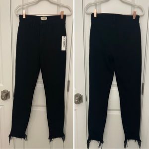 NWT L’agence Lorelei Ultra H/R Straight w/ Hem Destruction Jean.